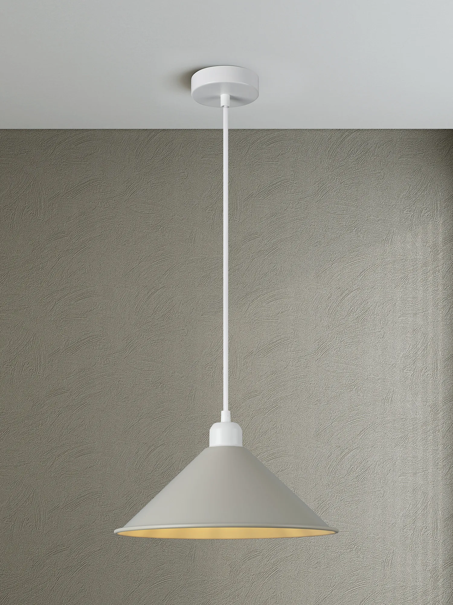 Damien-Matt White Ceiling Lights Deco Single Pendant